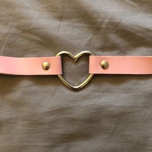 Pink Heart Choker